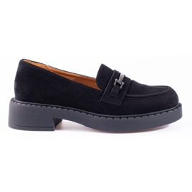 W. Potocki Potocki dame loafers på den sorte platform