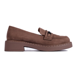 W. Potocki Potocki dame loafers på en brun platform