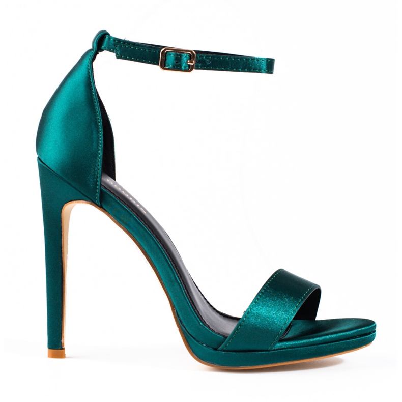 Grønne Shelovet højhælede sandaler til kvinder
