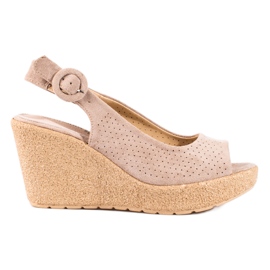 Shelovet beige sandaler til kvinder