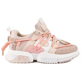 Seastar Pink damesneakers med manchet lyserød