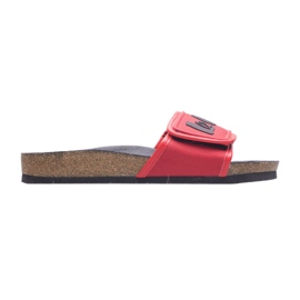Lee Cooper LCW-22-35-1188L dametøfler sort rød