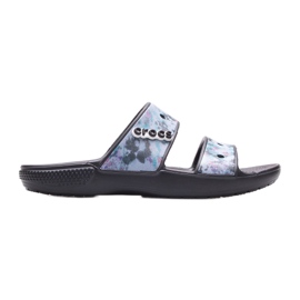 Dame hjemmesko CROCS Classic Tie Dye Graphic 207283-988 sort flerfarvet