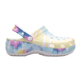 Crocs grafiske træsko Wedge Clogs W 207151-94S flerfarvet