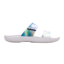 Dame hjemmesko CROCS Classic Solarized Sandal 207771-94S hvid flerfarvet