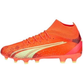 Puma Ultra Pro FG/AG M 106931 03 fodboldstøvler orange appelsiner og røde