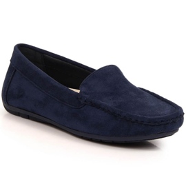 Vinceza sko ruskind loafers W EVE259F marine blå