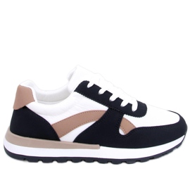 BM Hansell sorte sneakers til kvinder hvid