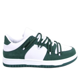 BM Hart HVID/GRØN pandasneakers