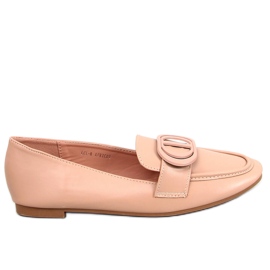 Meredith Apricot loafers med spænde til kvinder beige