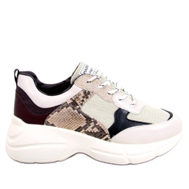 BM Maud Beige Sneakers til kvinder