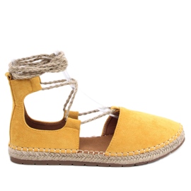BM Espo Gule espadriller med ankelbånd