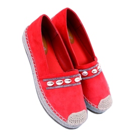 BM Ocean Orange shell espadriller