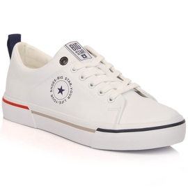 Herresneakers lavet af økologisk læder hvid Big Star LL174209