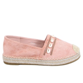 BM Ocean Pink shell espadriller lyserød