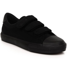 Herre velcro sorte sneakers Big Star LL174631