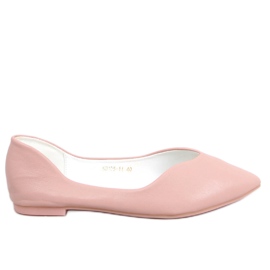 Ayanna Pink Cut Out Ballet Flats lyserød