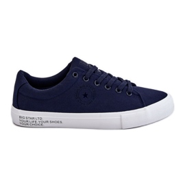Lave tekstilsneakers til mænd Big Star LL174076 Marineblå flerfarvet
