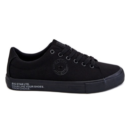 Lave tekstil-sneakers til mænd Big Star LL174078 Sort