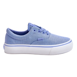 Big Star Stof Platform Sneakers LL274145 Blå