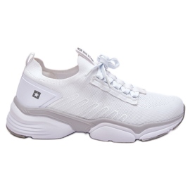 Slip-on sportssko til kvinder Memory Foam System Big Star LL274A142 Hvid