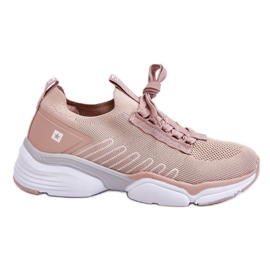 Slip-on sportssko til kvinder Memory Foam System Big Star LL274A141 Nude lyserød