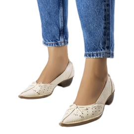 BM Beige gennembrudte ballerinaer fra Glazko