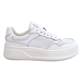 Komfortable sportssko til kvinder GOE LL2N4054 Hvid-Beige