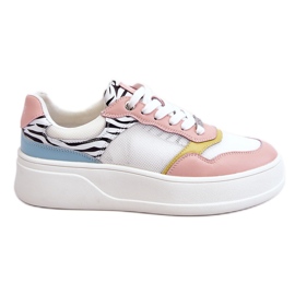 Komfortable sportssko til kvinder GOE LL2N4053 Multicolor hvid