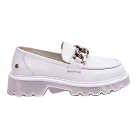 Læder Loafers Med Kæde GOE LL2N4038 Hvid