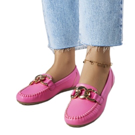 Norma pink loafers med kæde lyserød