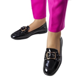 Sorte lak loafers fra Erica