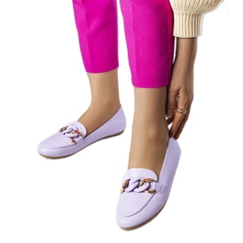 Lilla kæde loafers fra Mamie violet