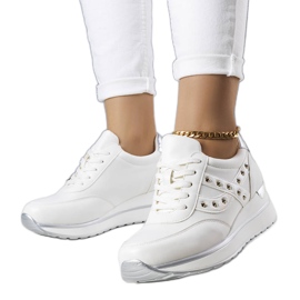PA1 Hvide sneakers med tyk sål fra Mely