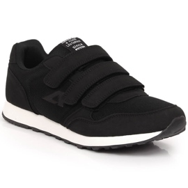 Sort American Club 146/23 herre sportssko med velcro