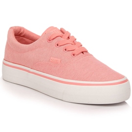 Pink platform sneakers til kvinder Big Star LL274147 lyserød