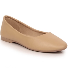 Kvinders beige eVento 1029 ballerinaer