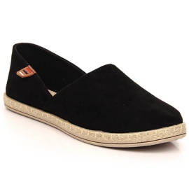 Kvinder slip-on espadriller sorte Vinceza 34591