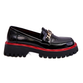 S.Barski Lakerede Platform Loafers Sort Ronin
