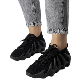 PA1 Sorte luftige sneakers fra Muriel