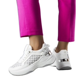 Margie hvide sneakers med monogram