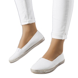 Hvide glitter espadriller fra Margaret