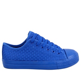 Sears Blue ensfarvede sneakers blå