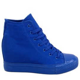 BM Parks Blue Ankel Wedge Sneakers marine blå blå