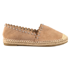 Vinceza beige espadriller til kvinder