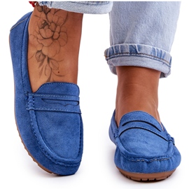 FC3 Klassiske suede loafers til kvinder blå Ivana