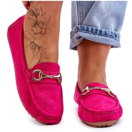 FC3 Klassiske ruskindsloafers med Arla Fuchsia-udsmykning lyserød