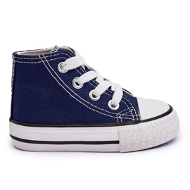 Høje børnesneakers marineblå Filemon