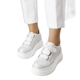 PA1 Sølv platform sneakers fra Armina