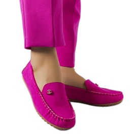 Pink loafers med lædersål fra Verrill lyserød